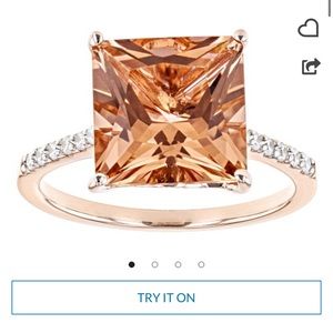 Cor De Rosa Morganite Simulant Ring - Size 9